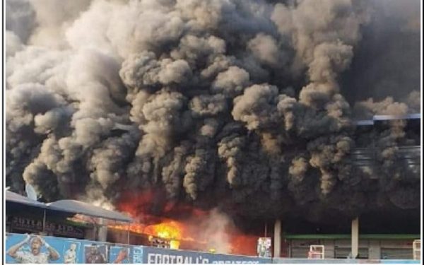 Disastrous News: Goodison Park  stadium burnt down to ashes as a result of….